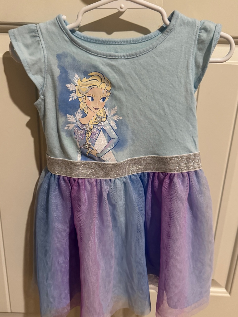 Disney Elsa Light Blue and Purple Tulle Dress for Kids